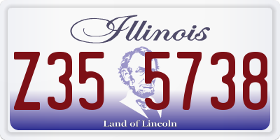 IL license plate Z355738