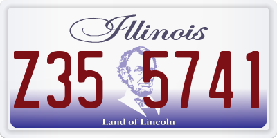 IL license plate Z355741