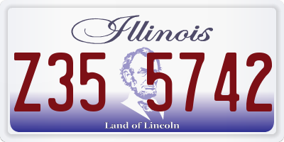 IL license plate Z355742