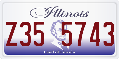 IL license plate Z355743