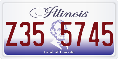 IL license plate Z355745