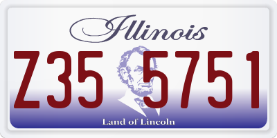IL license plate Z355751