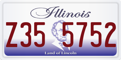 IL license plate Z355752