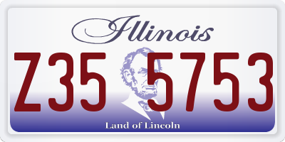 IL license plate Z355753