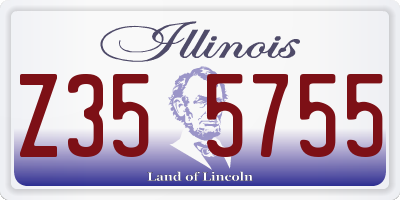 IL license plate Z355755