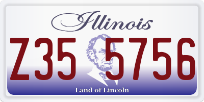 IL license plate Z355756