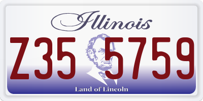 IL license plate Z355759