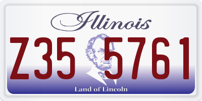 IL license plate Z355761