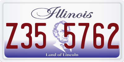 IL license plate Z355762