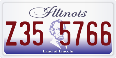 IL license plate Z355766