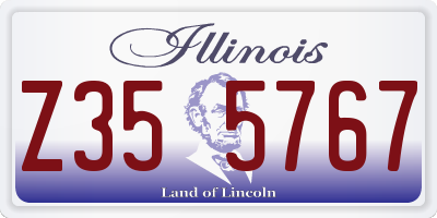 IL license plate Z355767