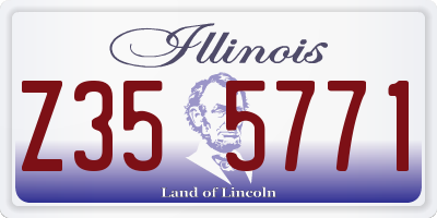 IL license plate Z355771