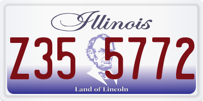 IL license plate Z355772