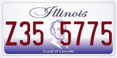 IL license plate Z355775