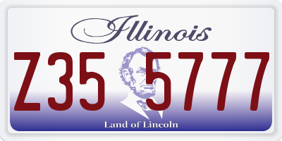IL license plate Z355777