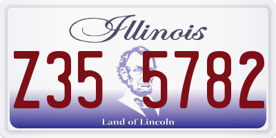 IL license plate Z355782
