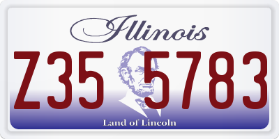 IL license plate Z355783
