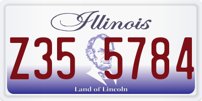 IL license plate Z355784