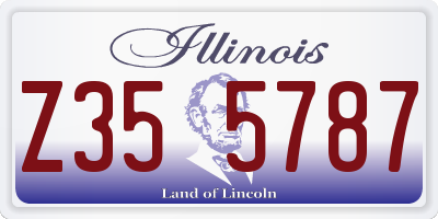 IL license plate Z355787