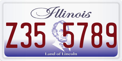 IL license plate Z355789