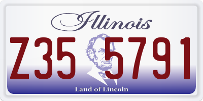 IL license plate Z355791