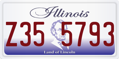 IL license plate Z355793