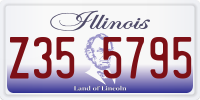 IL license plate Z355795