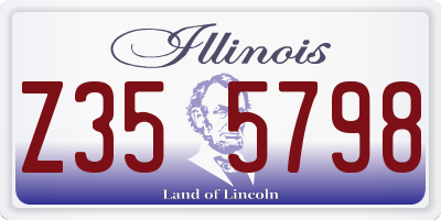 IL license plate Z355798