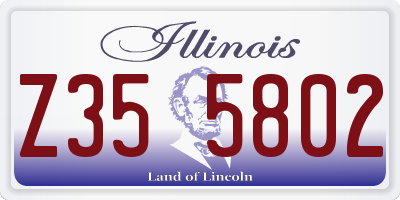 IL license plate Z355802