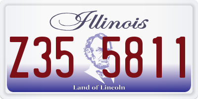 IL license plate Z355811