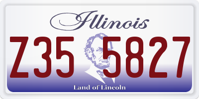 IL license plate Z355827