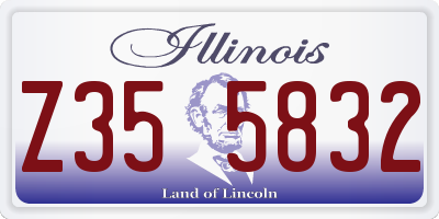 IL license plate Z355832
