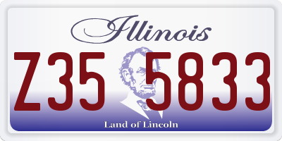 IL license plate Z355833