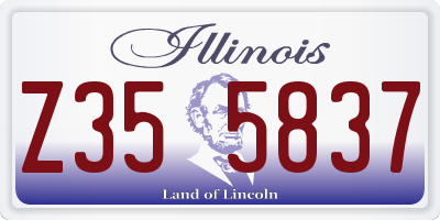 IL license plate Z355837