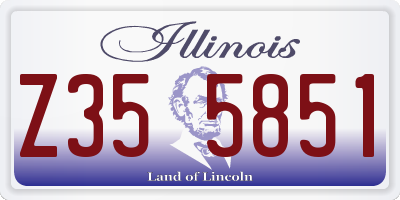 IL license plate Z355851