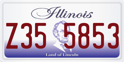 IL license plate Z355853