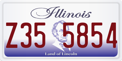IL license plate Z355854