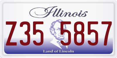 IL license plate Z355857