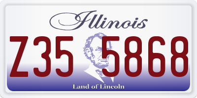 IL license plate Z355868