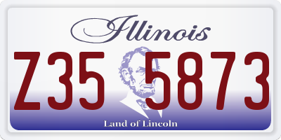IL license plate Z355873
