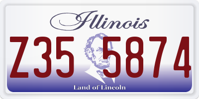 IL license plate Z355874