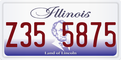 IL license plate Z355875