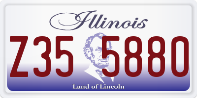 IL license plate Z355880