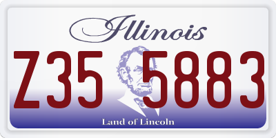 IL license plate Z355883