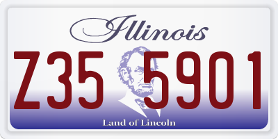 IL license plate Z355901