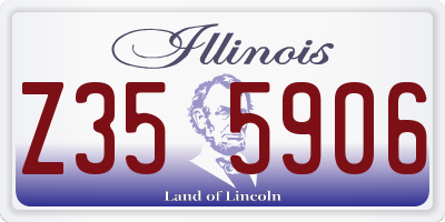 IL license plate Z355906