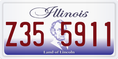 IL license plate Z355911