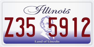 IL license plate Z355912