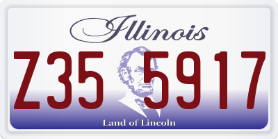 IL license plate Z355917