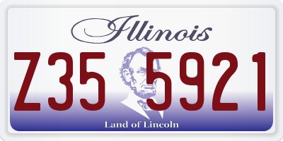 IL license plate Z355921